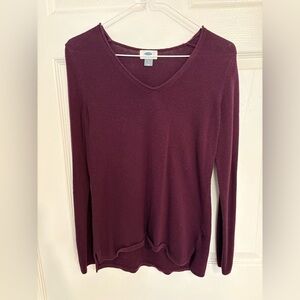 Old Navy Deep Purple Knit Sweater
